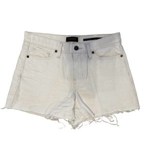 Vintage Banana Republic Off-white Distressed Denim Shorts